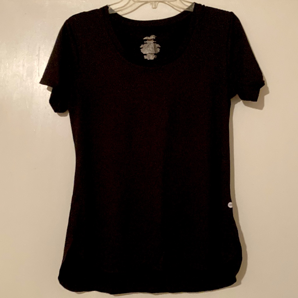 Athletic Solid Black Tee